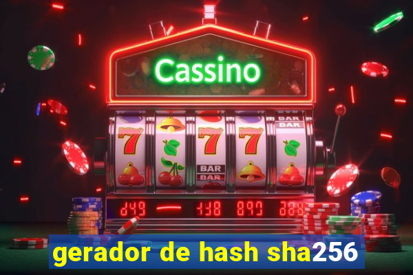 gerador de hash sha256